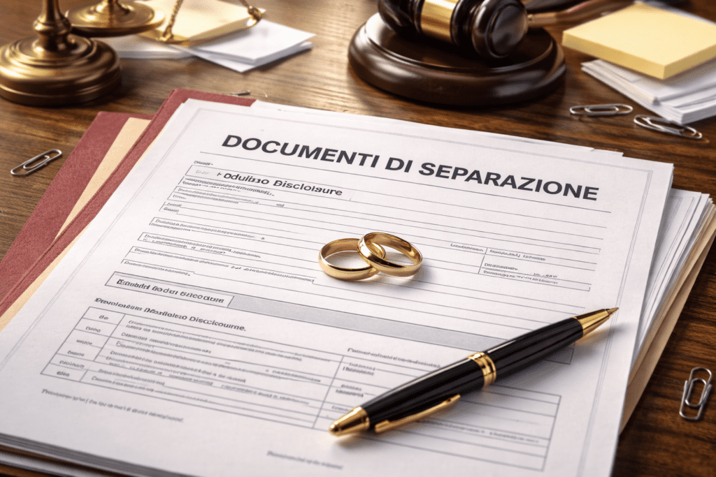 Cosa serve per fare la separazione