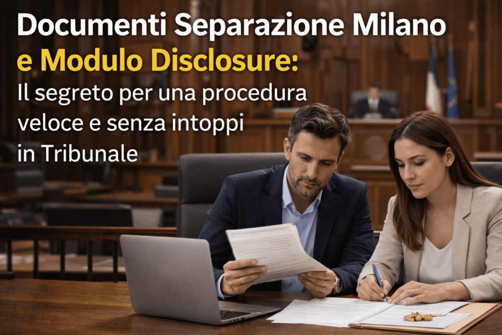Quali sono i documenti per separarsi a Milano