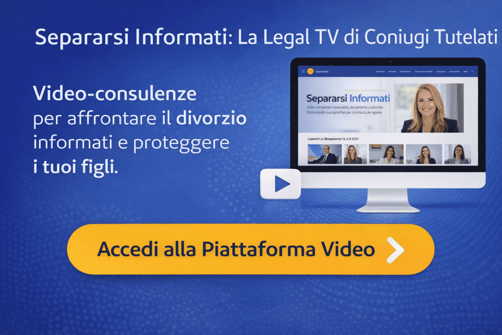 Scopri Tutte le videoconsulenze registrate su separazione o divorzio da ascoltare dove e quando vuoi
