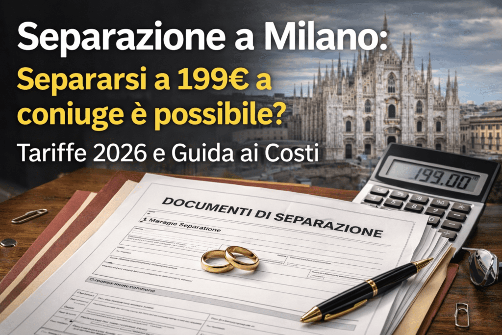 Separazione Consensuale Milano Costi