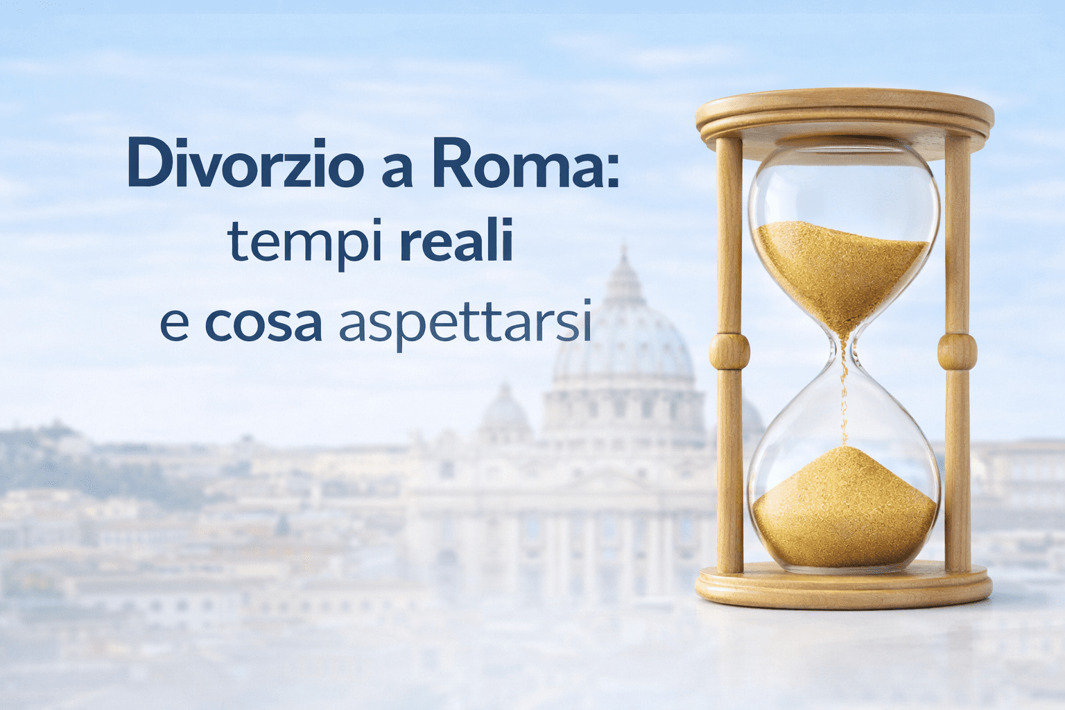 Scopri i tempi per divorziare a Roma