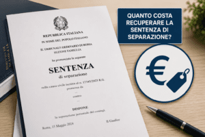Quanto costa richiedere la sentenza di separazione